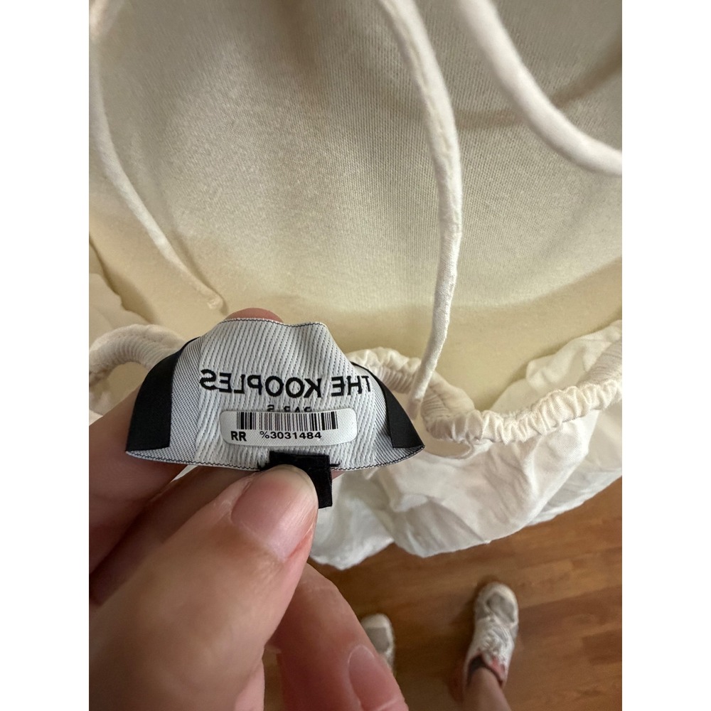 The Kooples White Cotton Modal Open Back Criss Cross Maxi Dress FROB24239K EU 3 - Picture 6 of 8